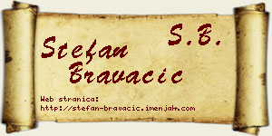 Stefan Bravačić vizit kartica